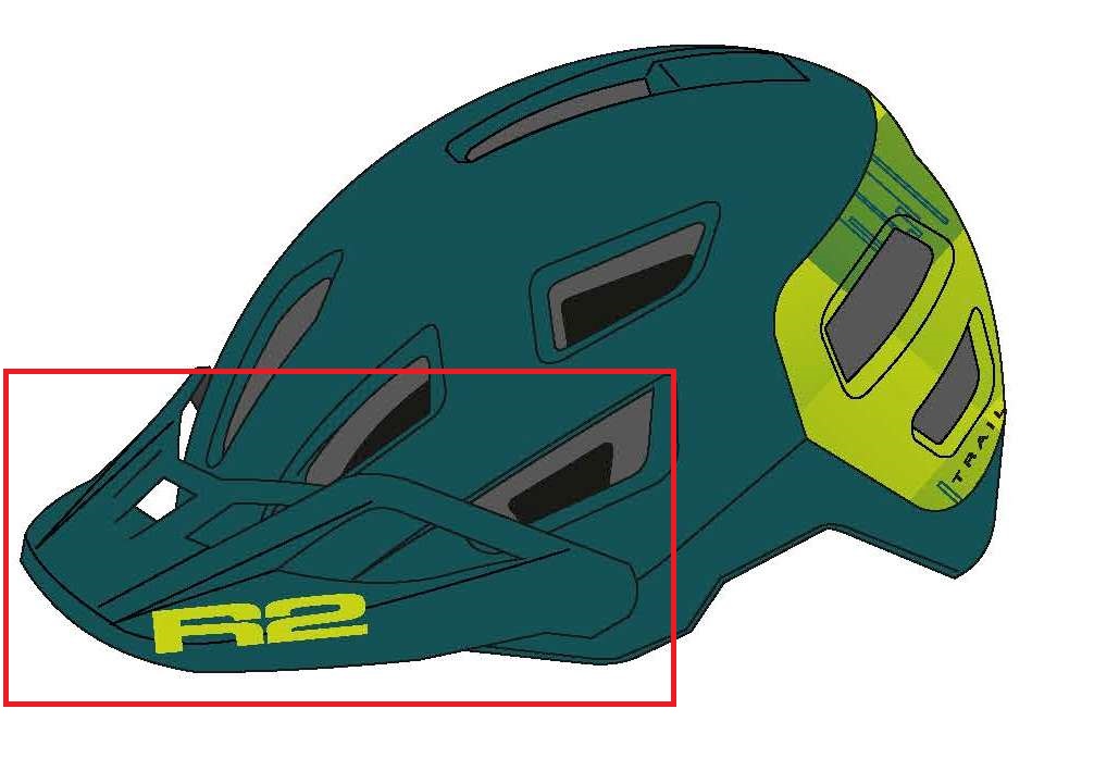 Náhradní štítek cyklistické helmy ATH31U  -