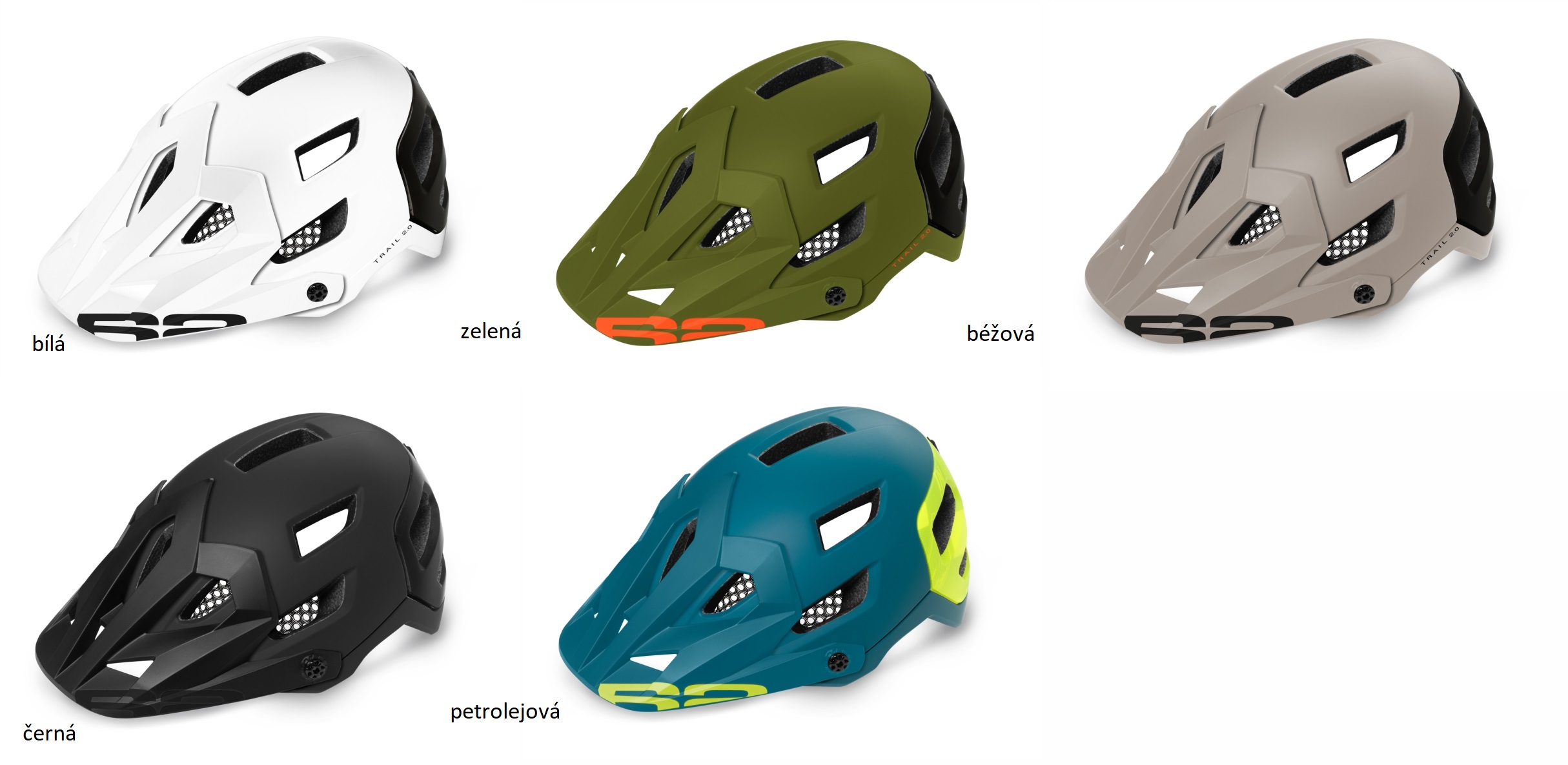 Náhradní štítek cyklistické helmy ATH31 - mix barev -