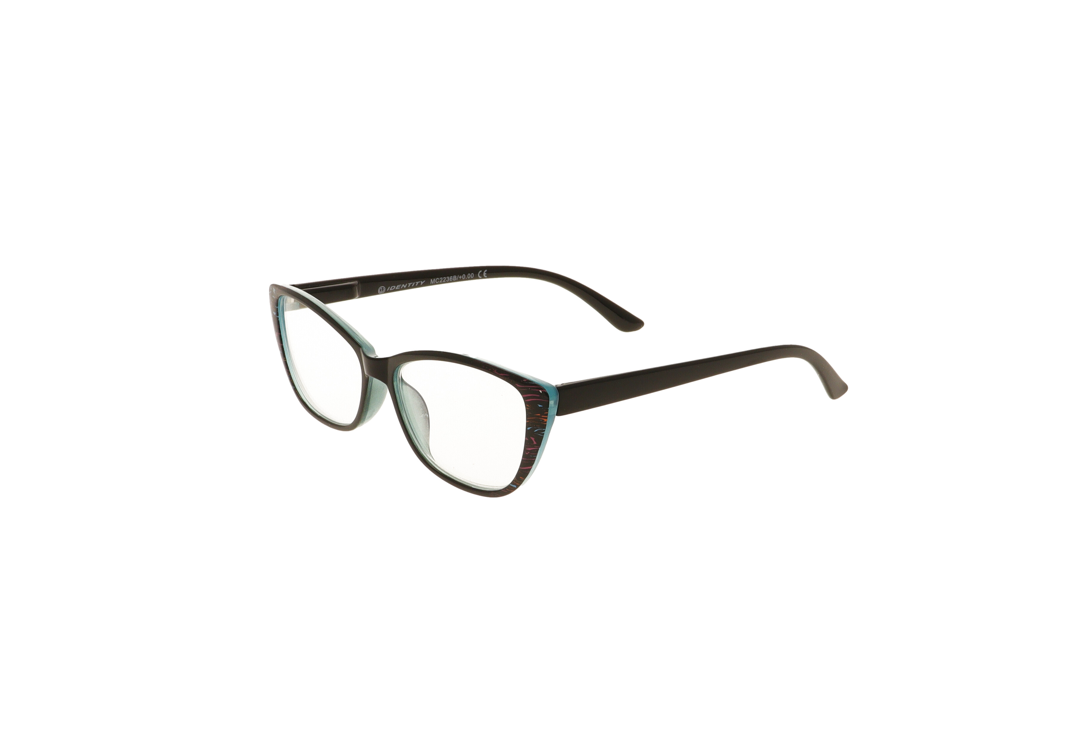 Dioptrické čtecí brýle MC2236BC3/0. Barva: Žíhaná / tyrkysová / černá -