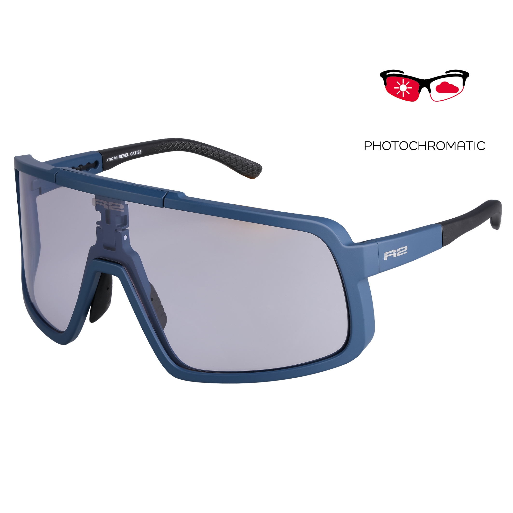 Fotochromatické sportovní sluneční brýle R2 REVEL AT027G