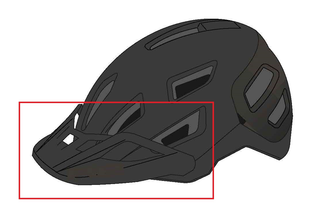 Náhradní štítek cyklistické helmy ATH31P -