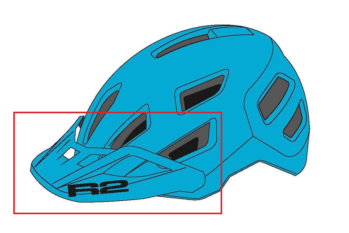 Náhradní štítek cyklistické helmy ATH31R -