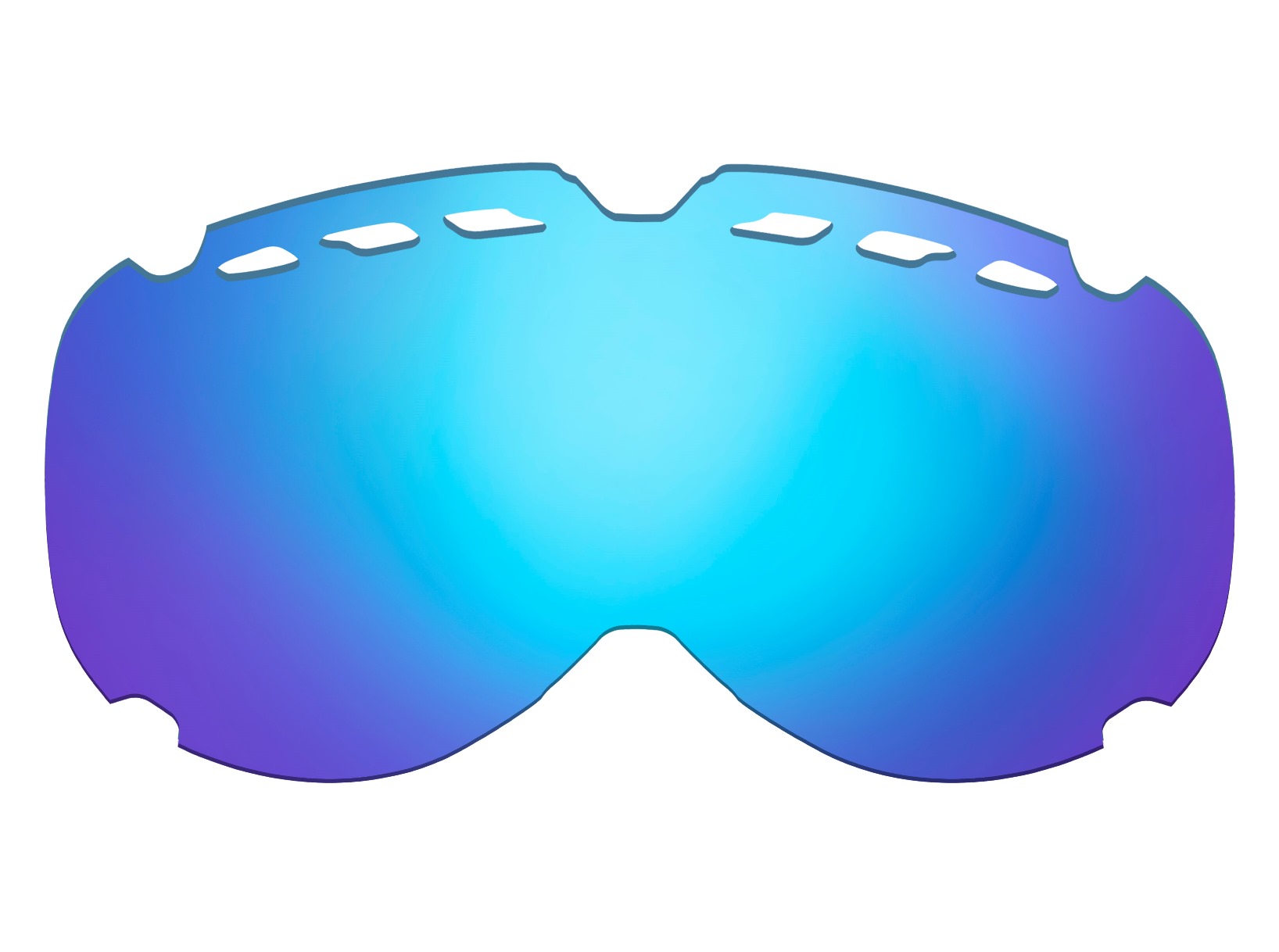 HTGL56/BW Náhradní čočka k lyžařským brýlím   DRAGONFLY HTG56 hnědá -